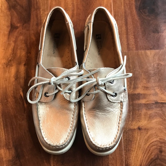 White Mountain Shoes - Gold Summer Coastal Boat Shoes